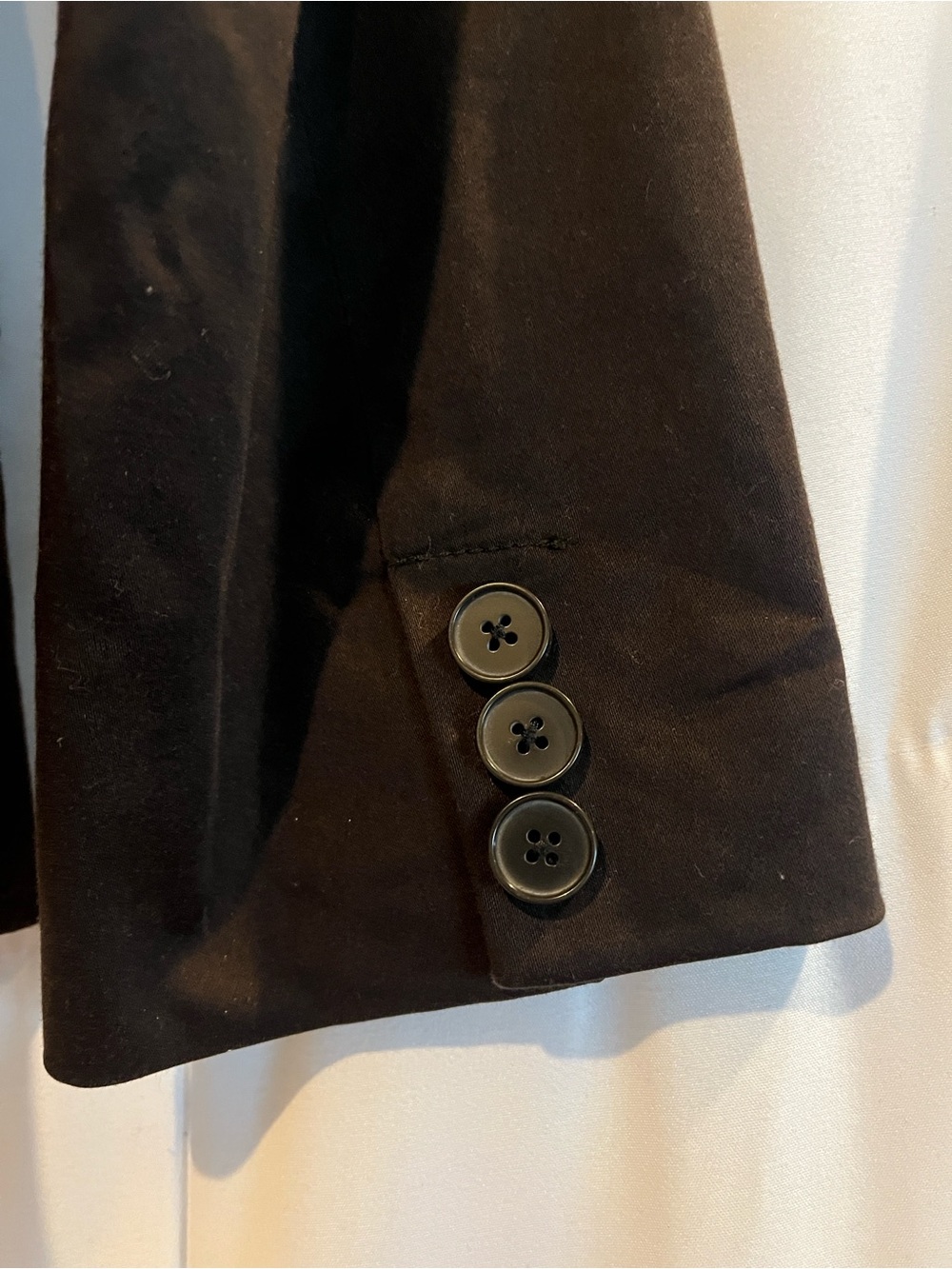 Zara Basic Womens Small Dark Chocolate Brown Single Button Blazer - Picture 5 of 9